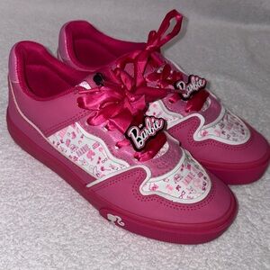 Barbie Fuchsia pink and White Kids Sneakers girls size 2
